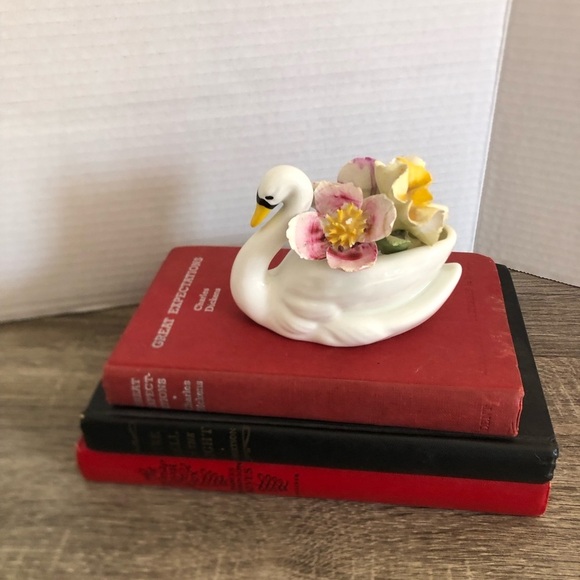 Vtg Sandford Fine Bone China Swan Ceramic Art - Picture 5 of 15